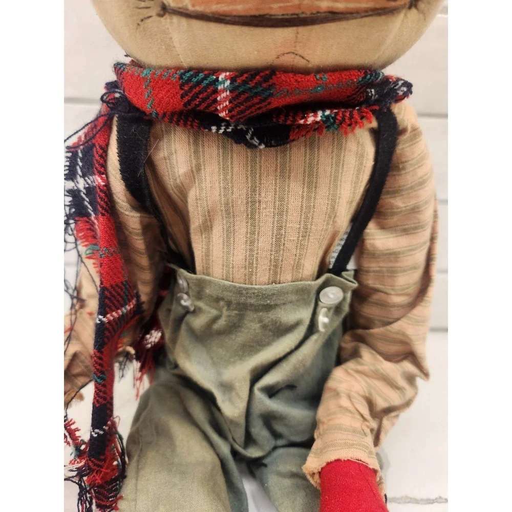 Vtg. Christmas‎ Gathered Traditions By Joe Spencer Scoop Along Snowman Doll 22